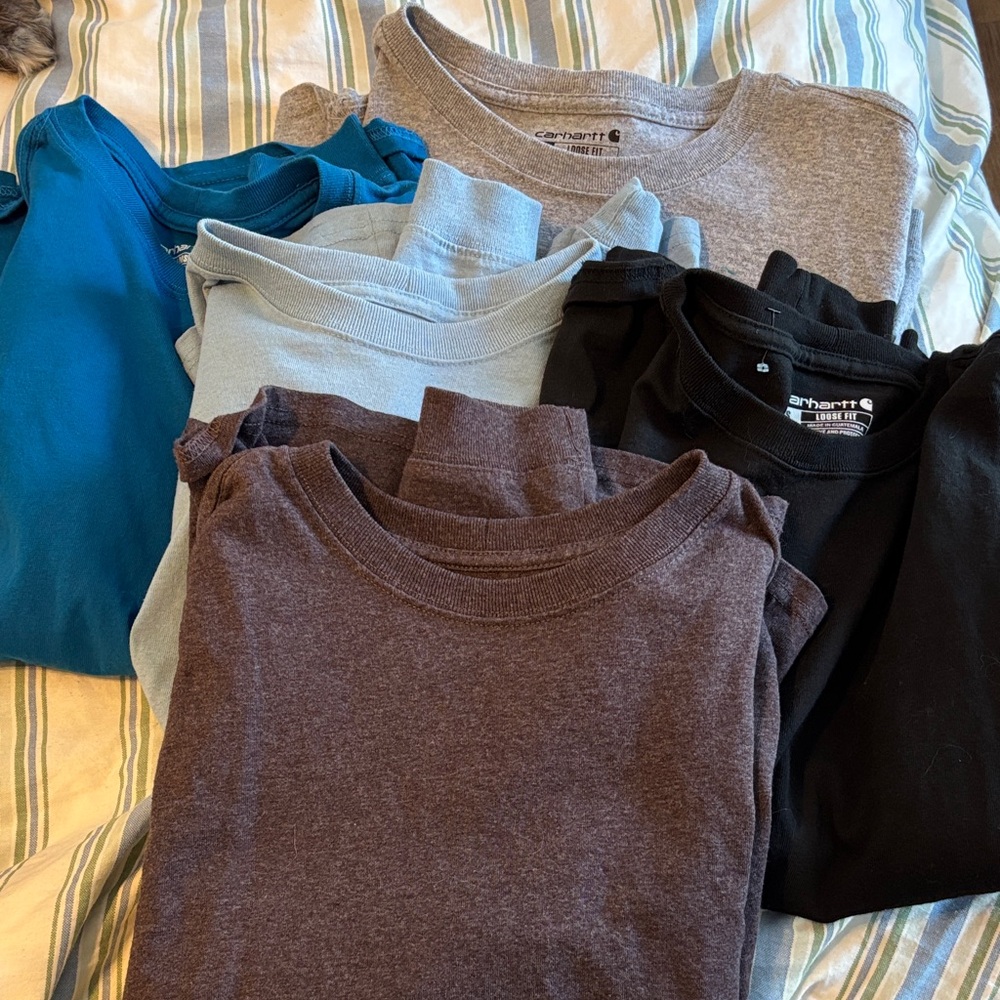 Five (5) Long Sleeve Carhart Shirts